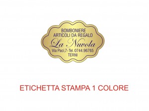 Etichette adesive per bomboniere e confetterie (mm 29x20)  (cod.21H)